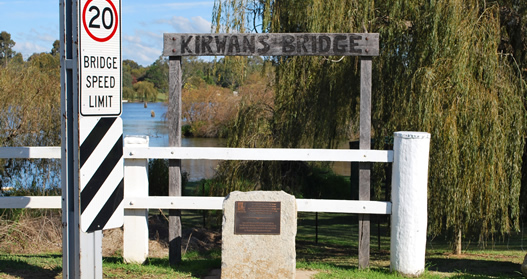 kirwans bridge sign